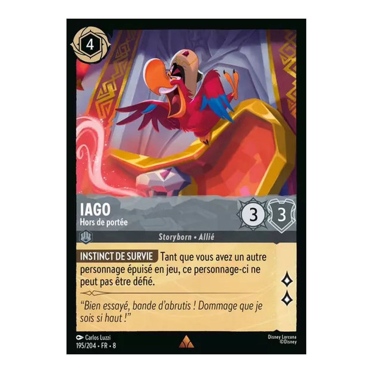 Iago, Out of Reach - 195/204 - ROJ - The Reign of Jafar - Rare - French