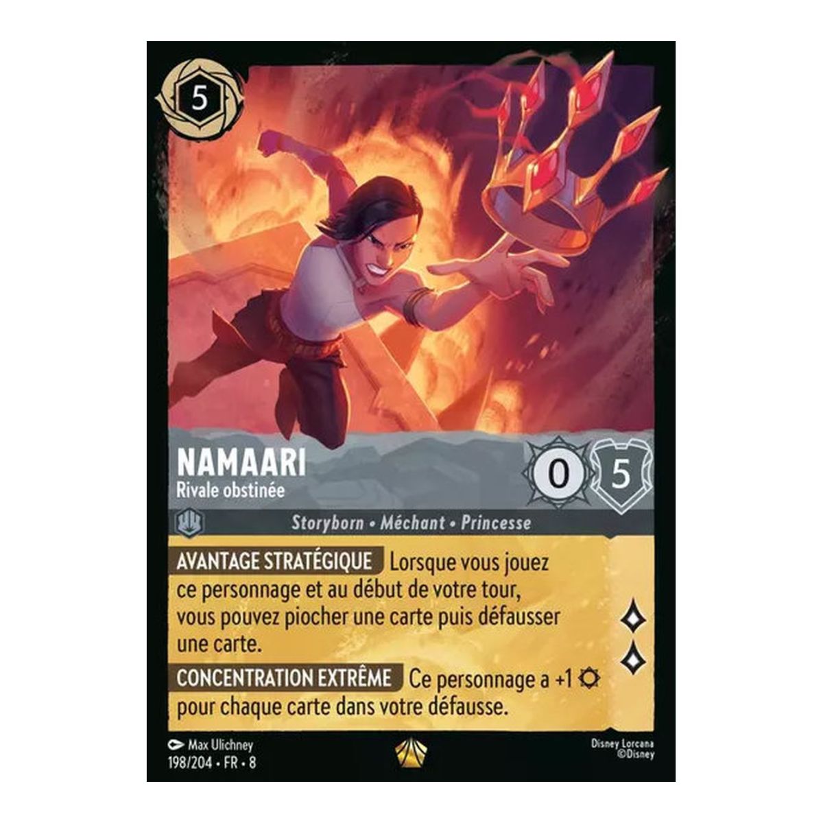 Namaari, Stubborn Rival - 198/204 - ROJ - The Reign of Jafar - Brilliant - Premium - French
