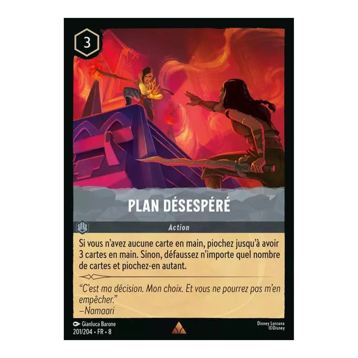 Desperate Plan - 201/204 - ROJ - The Reign of Jafar - Rare - French