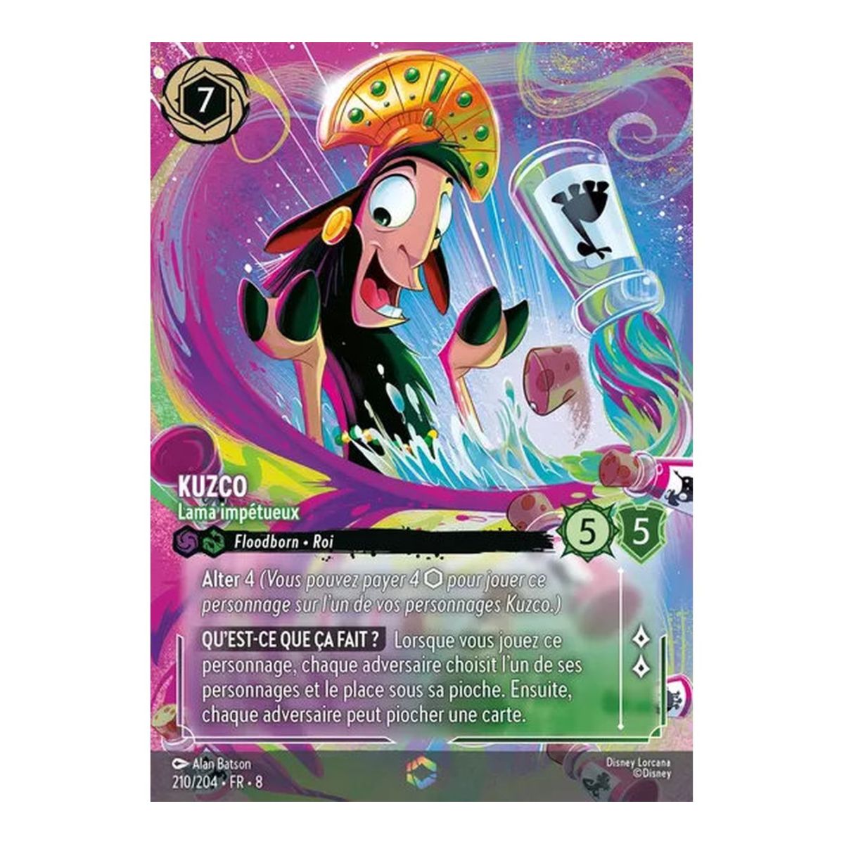 Kuzco, the Impetuous Llama - 210/204 - ROJ - The Reign of Jafar - Enchanted - French