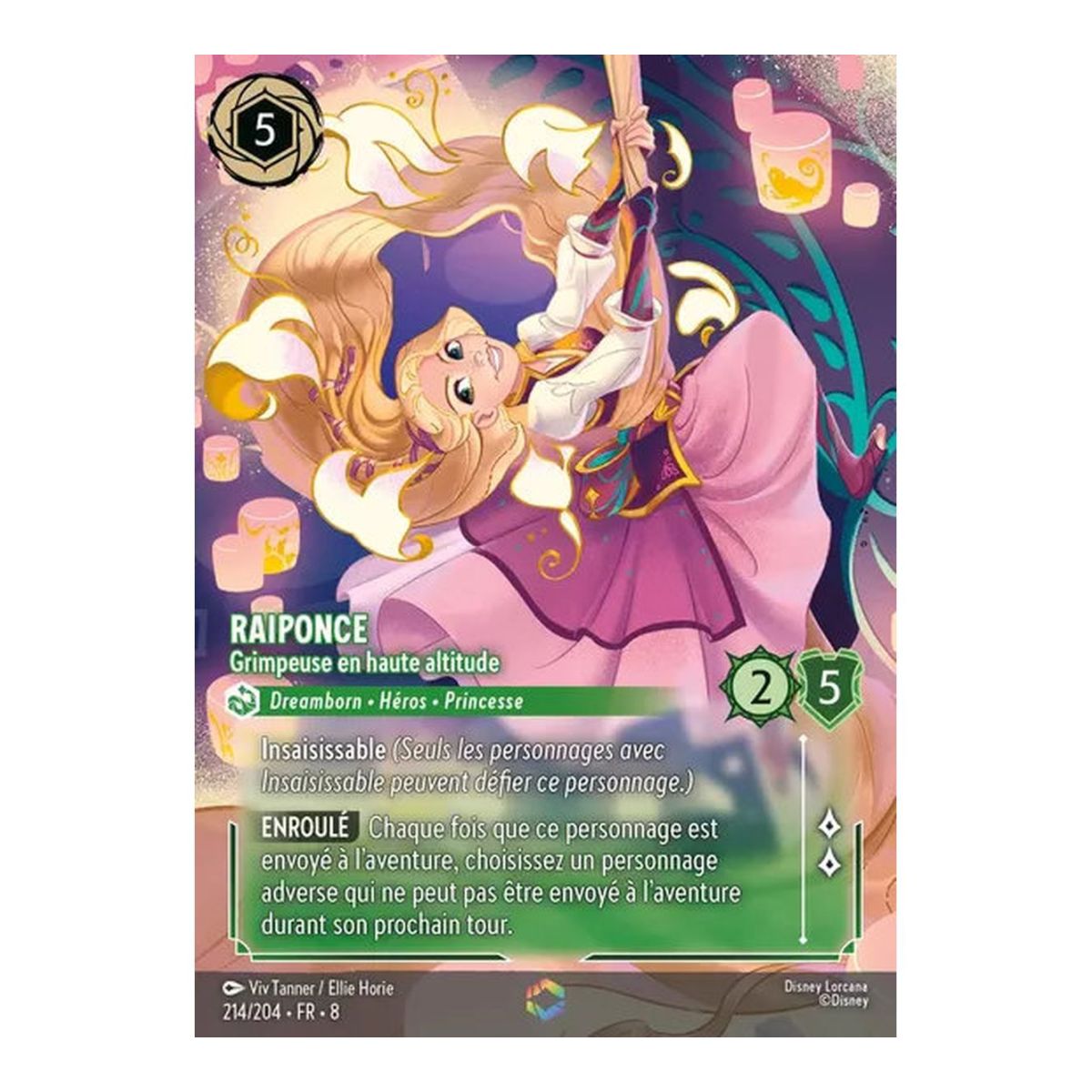 Rapunzel, High-Altitude Climber - 214/204 - ROJ - The Reign of Jafar - Enchanted - French