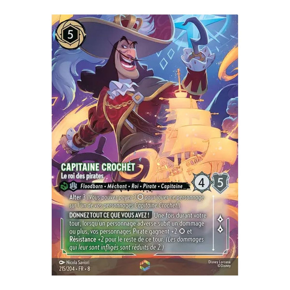 Captain Hook, The King of Pirates - 215/204 - ROJ - The Reign of Jafar - Enchanted - French