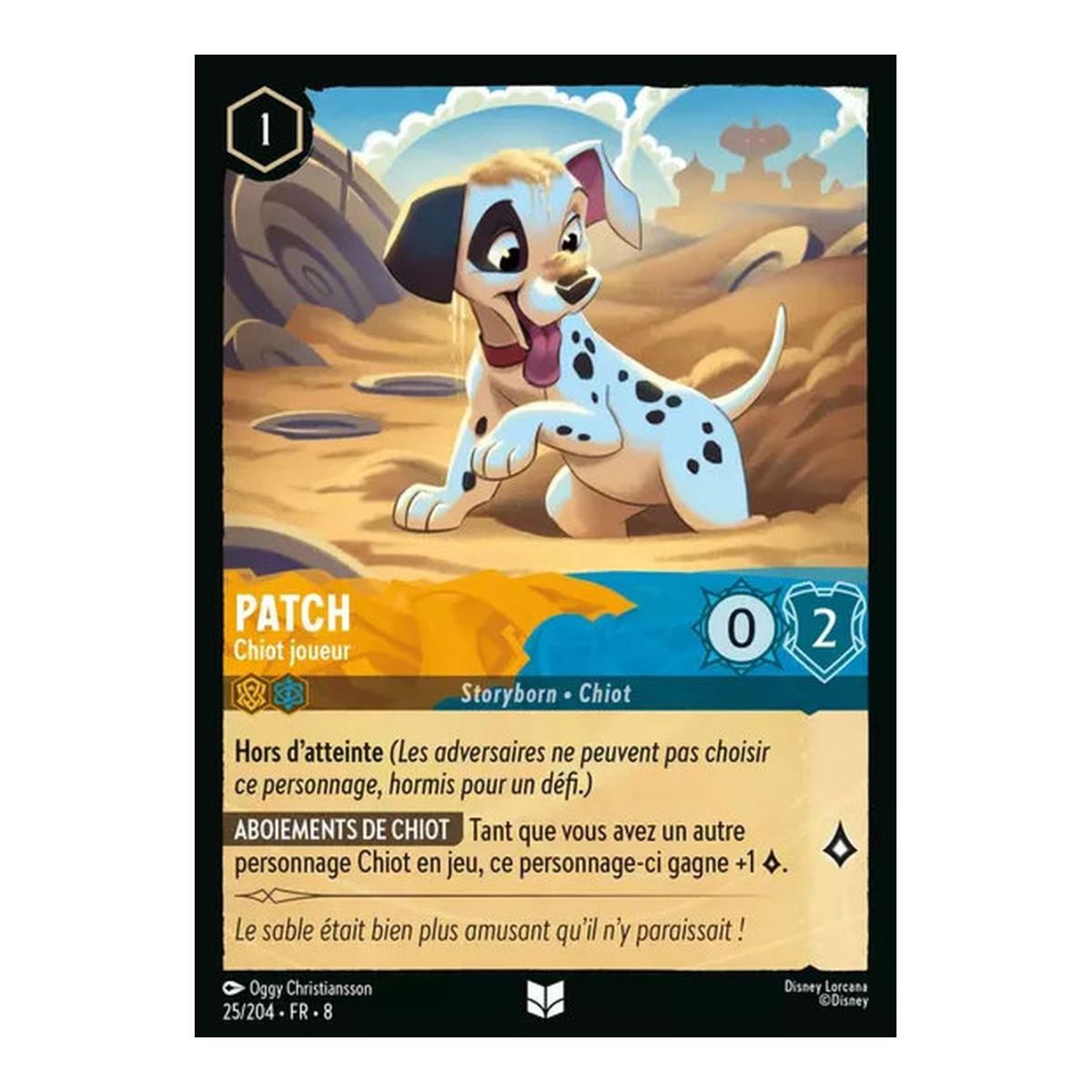 Patch, Playful Puppy - 25/204 - ROJ - Reign of Jafar - Uncommon - French