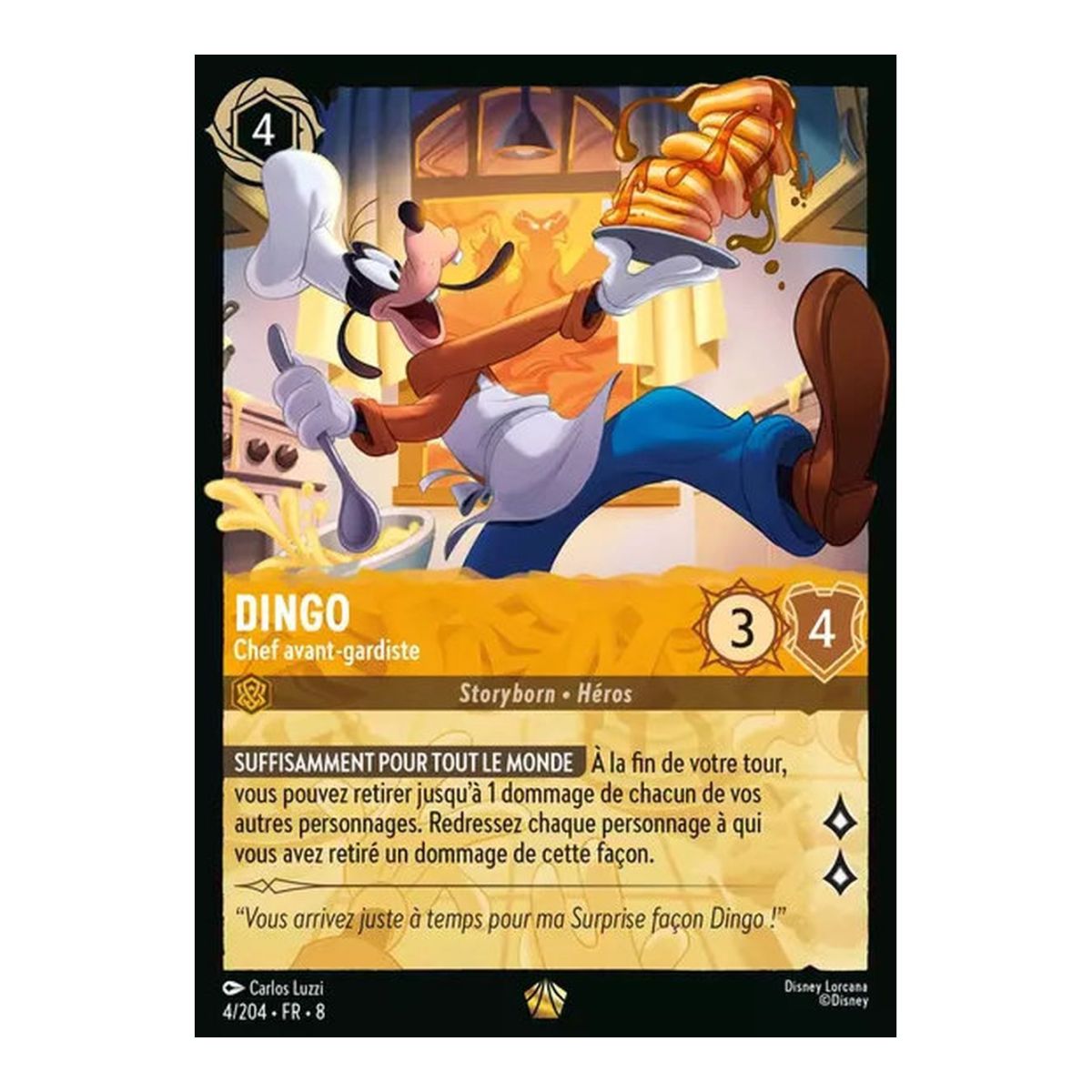 Goofy, Avant-Garde Chef - 4/204 - ROJ - The Reign of Jafar - Brilliant - Premium - French