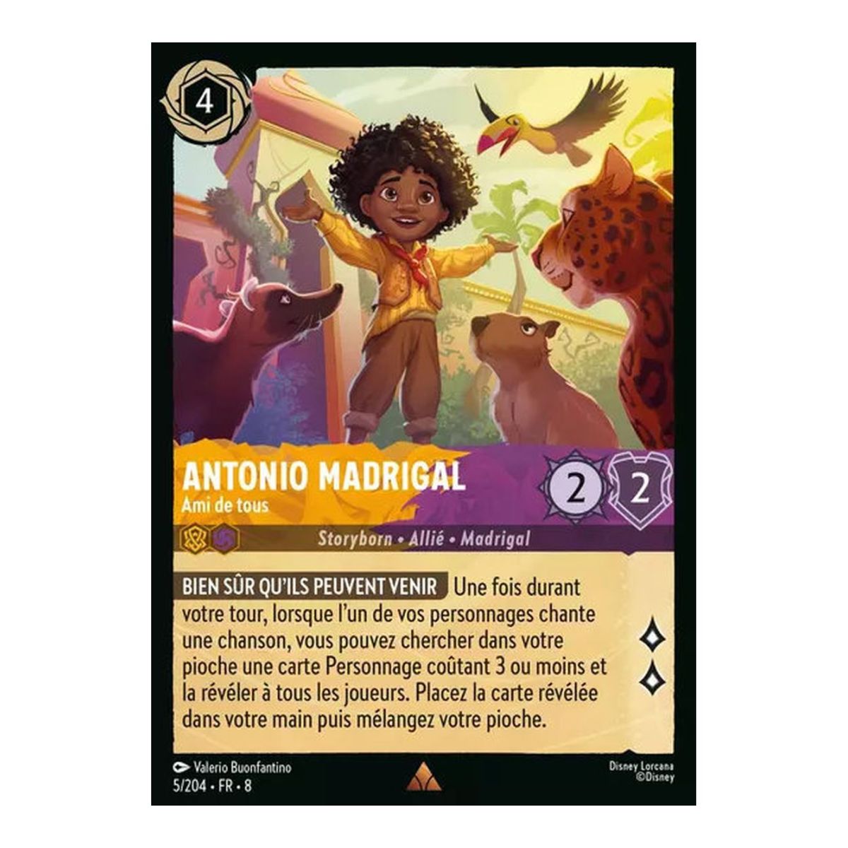 Antonio Madrigal, Friend of All - 5/204 - ROJ - The Reign of Jafar - Brilliant - Premium - French