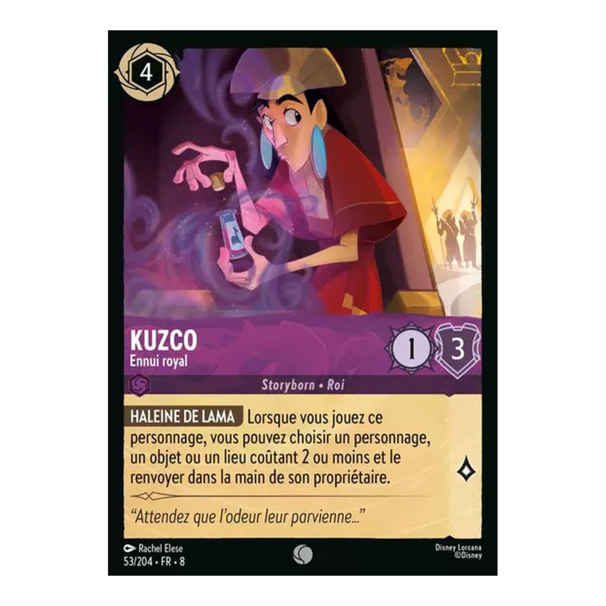 Kuzco, Royal Boredom - 53/204 - ROJ - The Reign of Jafar - Glossy - Premium - French