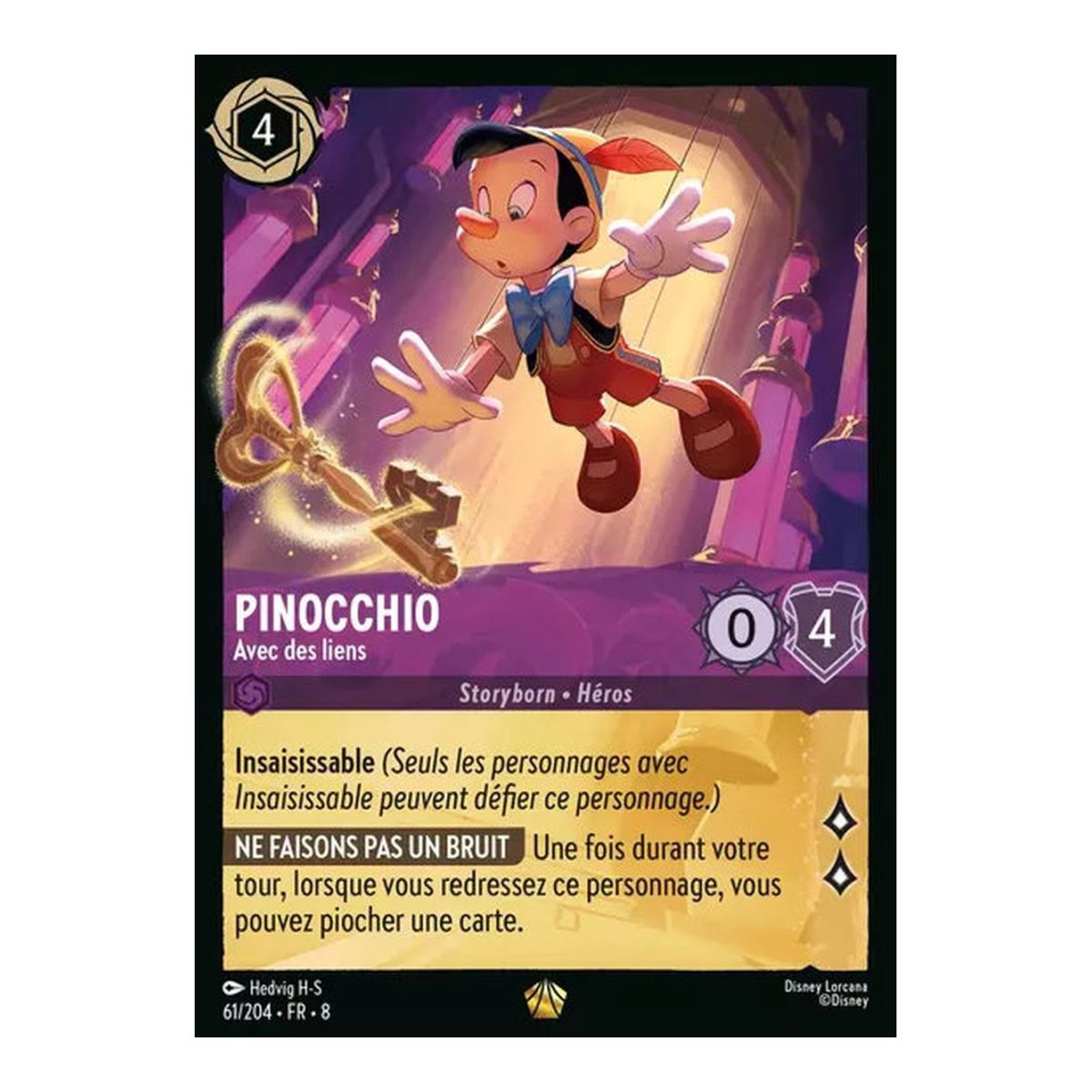 Pinocchio, With Bonds - 61/204 - ROJ - The Reign of Jafar - Legendary - French