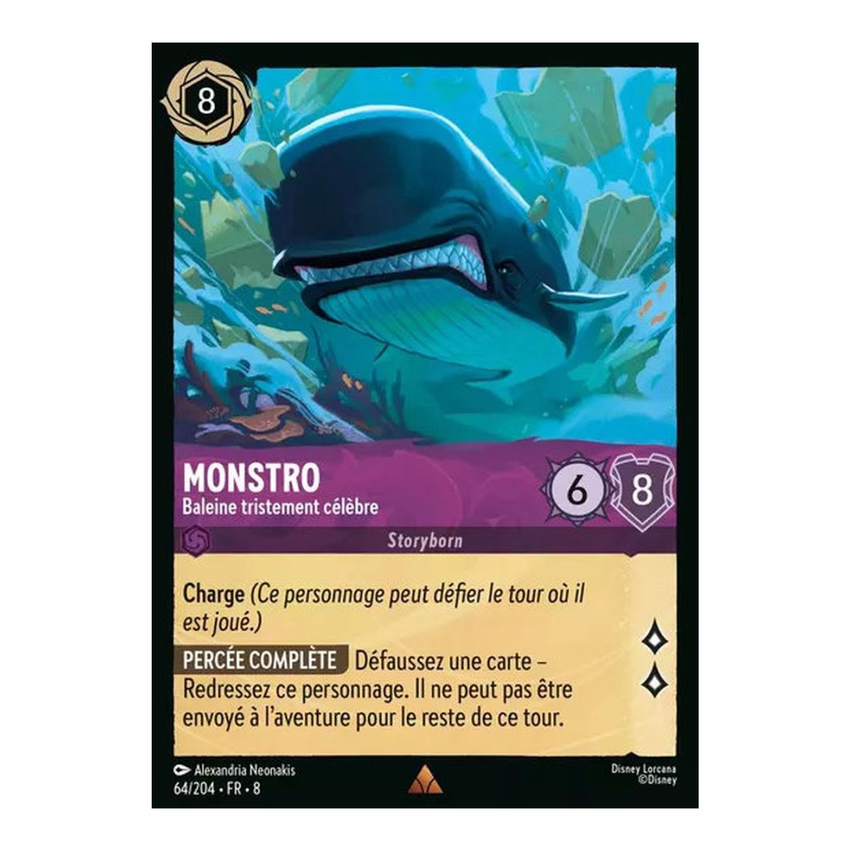 Monstro, the infamous whale - 64/204 - ROJ - The Reign of Jafar - Rare - French