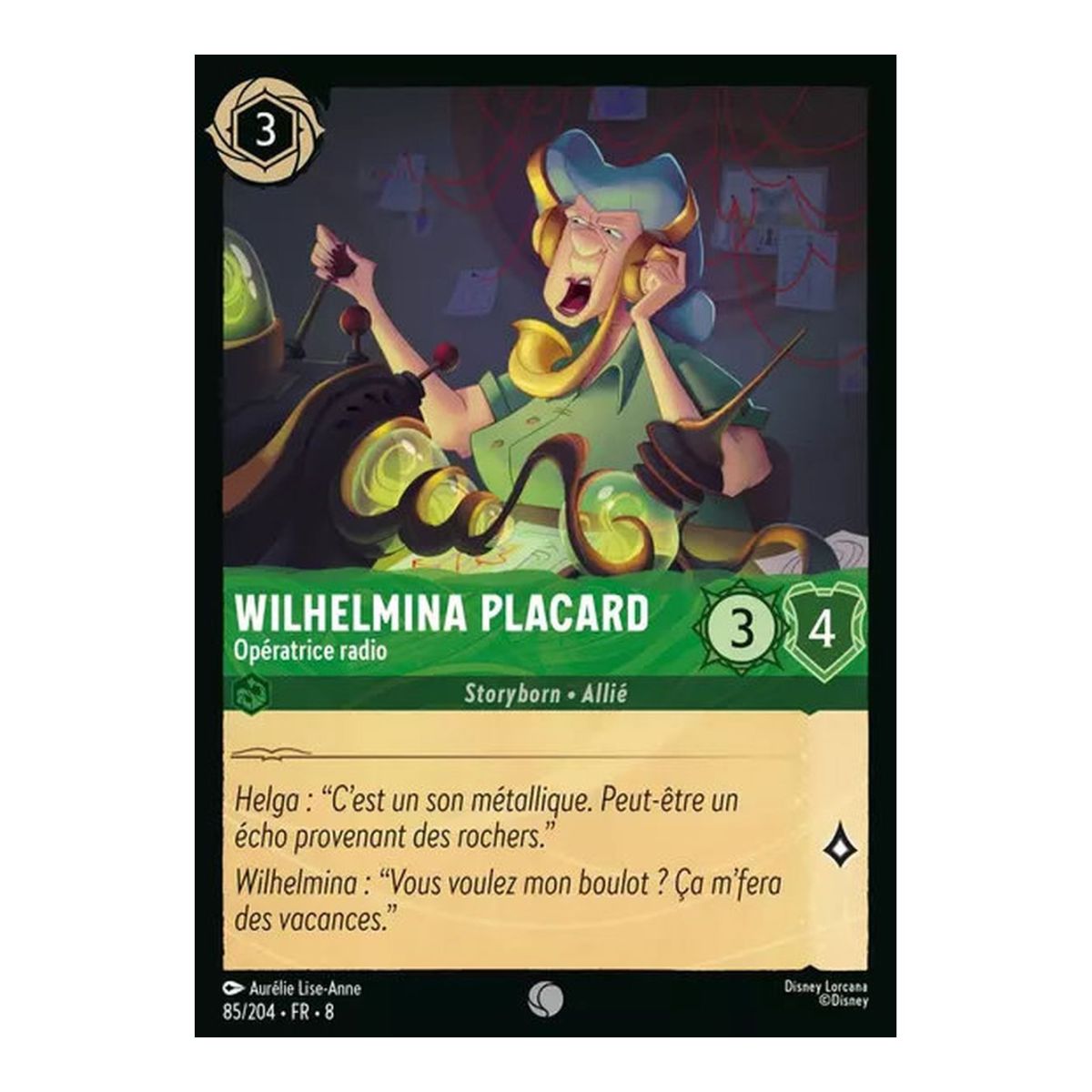 Wilhelmina Placard, The radio operator - 85/204 - ROJ - The Reign of Jafar - Commune - French