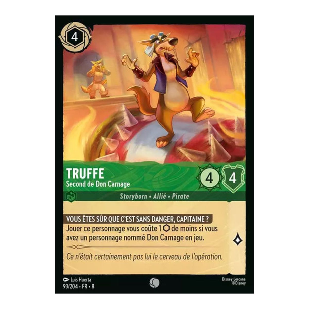 Truffe, Don Carnage's Second-in-Command - 93/204 - ROJ - The Reign of Jafar - Common - French