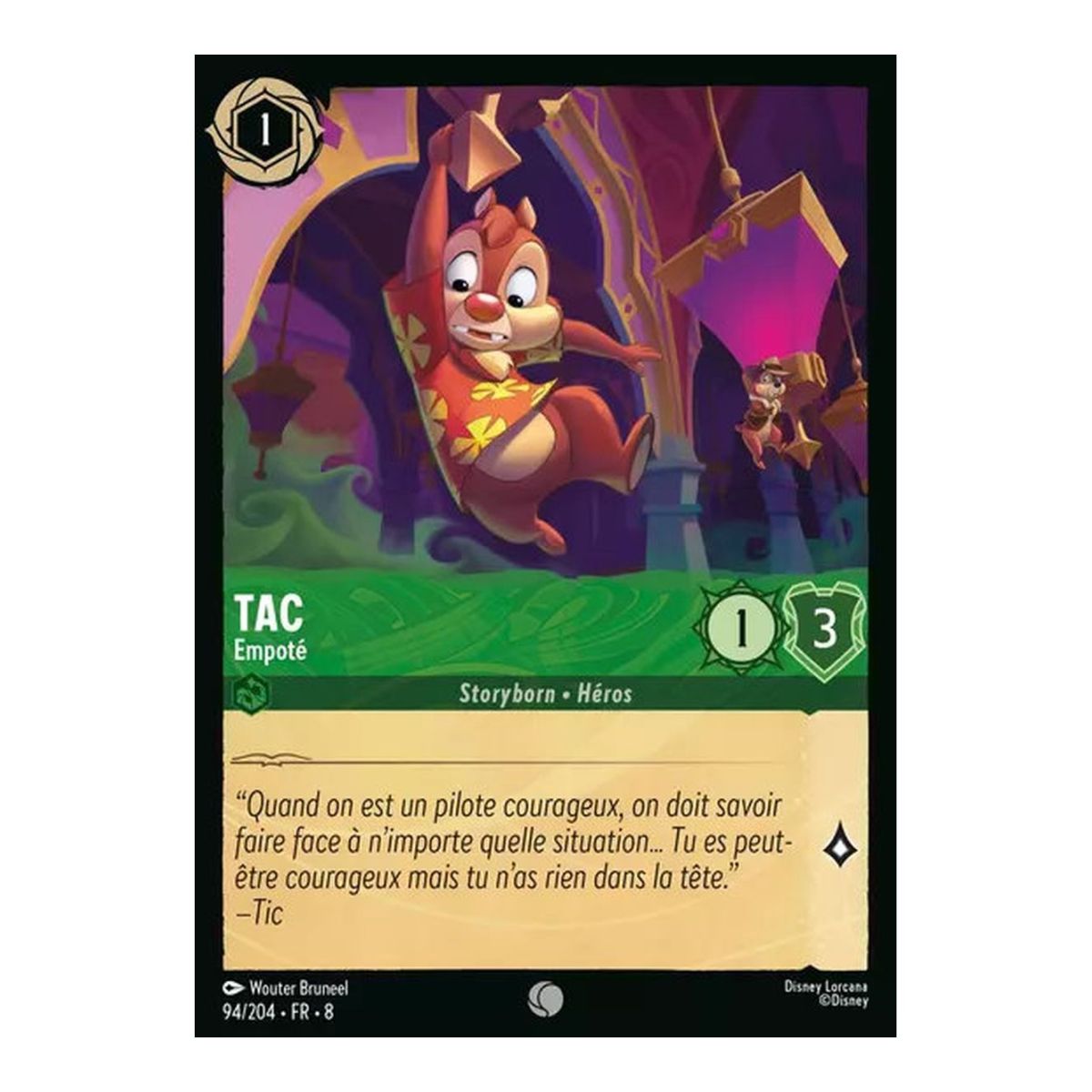 Tac, Clumsy - 94/204 - ROJ - The Reign of Jafar - Brilliant - Premium - French