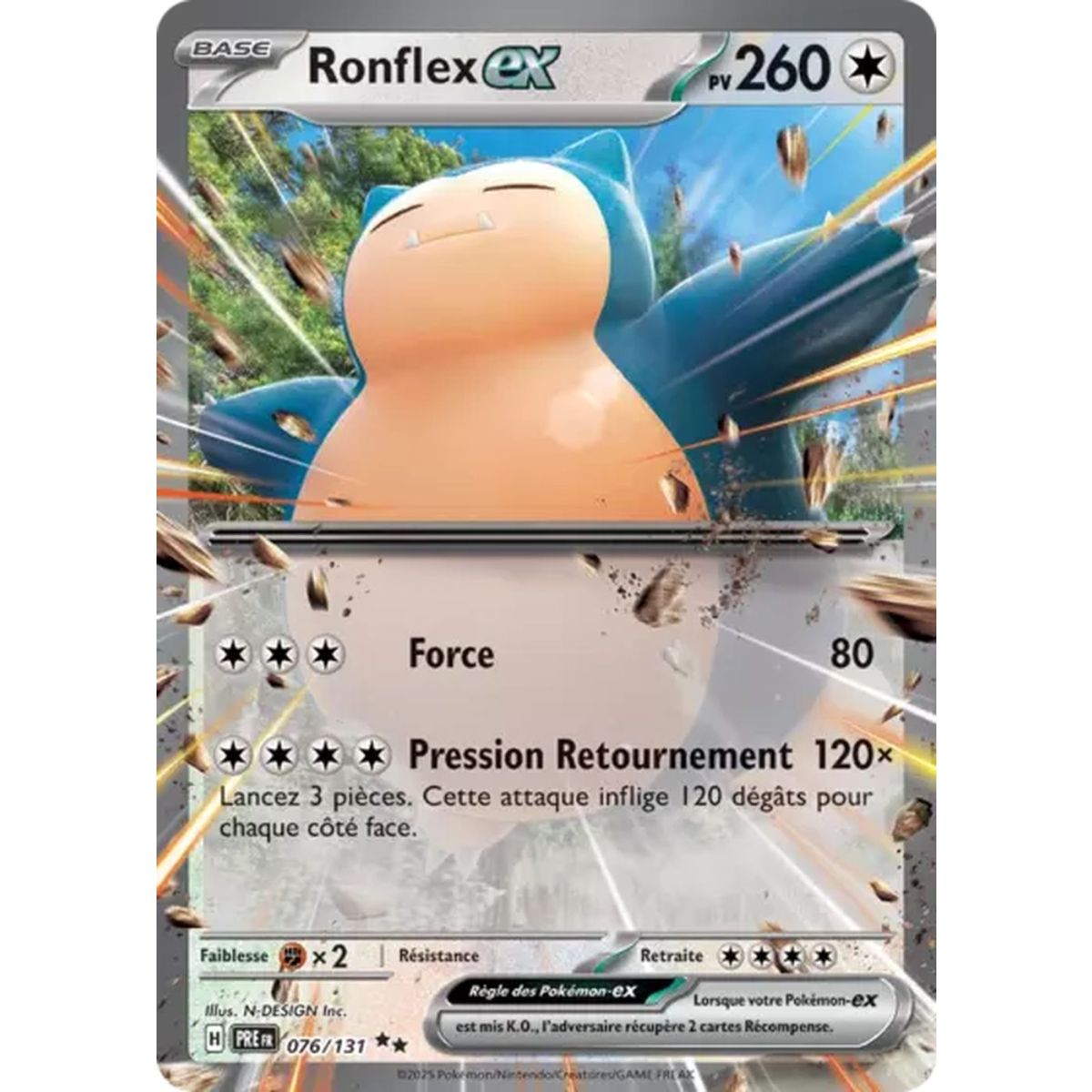 Item Snorlax EX - Ultra Rare 076/131 - Scarlet and Purple Prismatic Evolutions