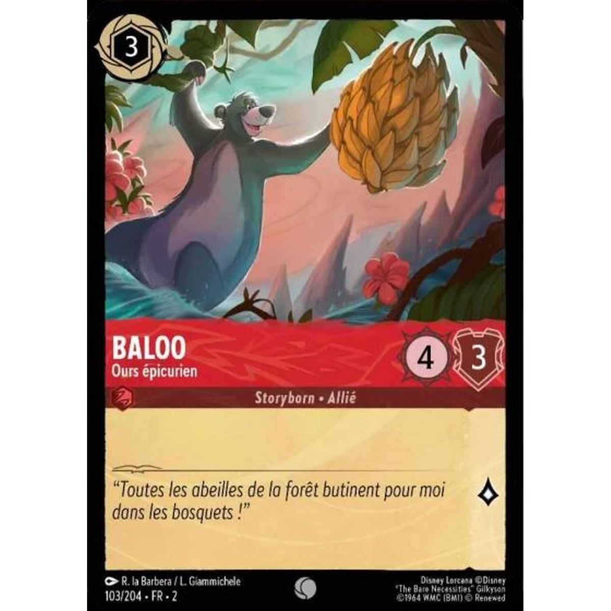 Item Baloo, Epicurean Bear - 103/204 - ROTF - The Rise of the Floodborn - Commune - French