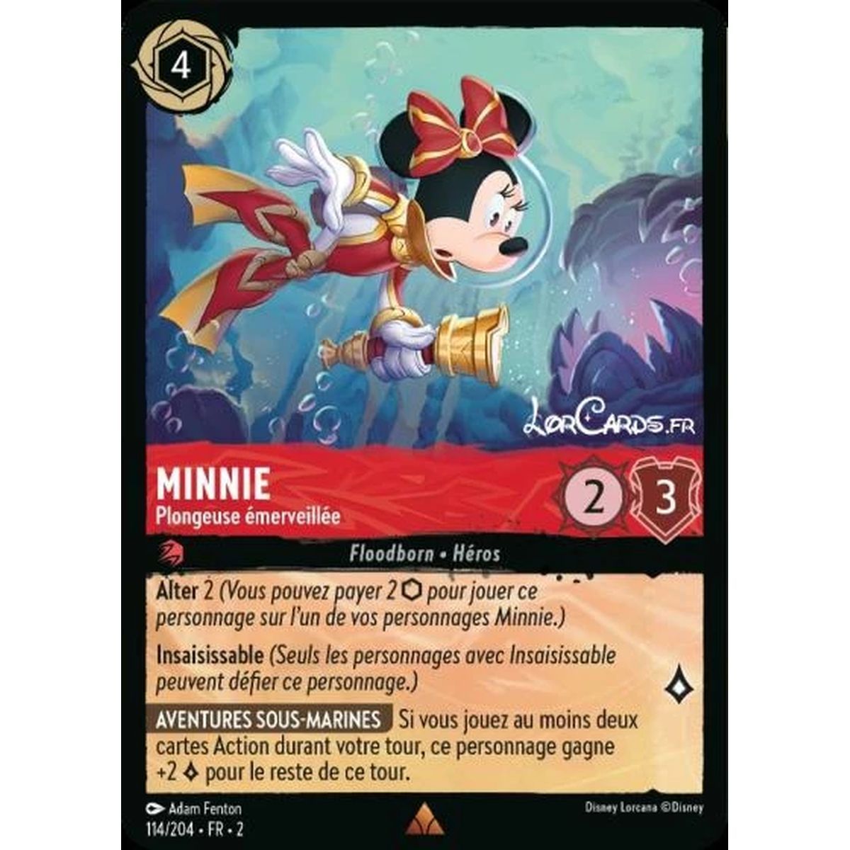 Item Minnie, Wonderful Diver - 114/204 - ROTF - Rise of the Floodborn - Rare - French