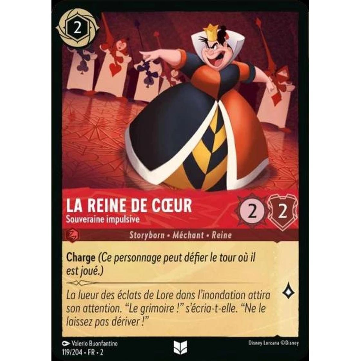 The Queen of Hearts, Impulsive Sovereign - 119/204 - ROTF - The Rise of the Floodborn - Uncommon - French