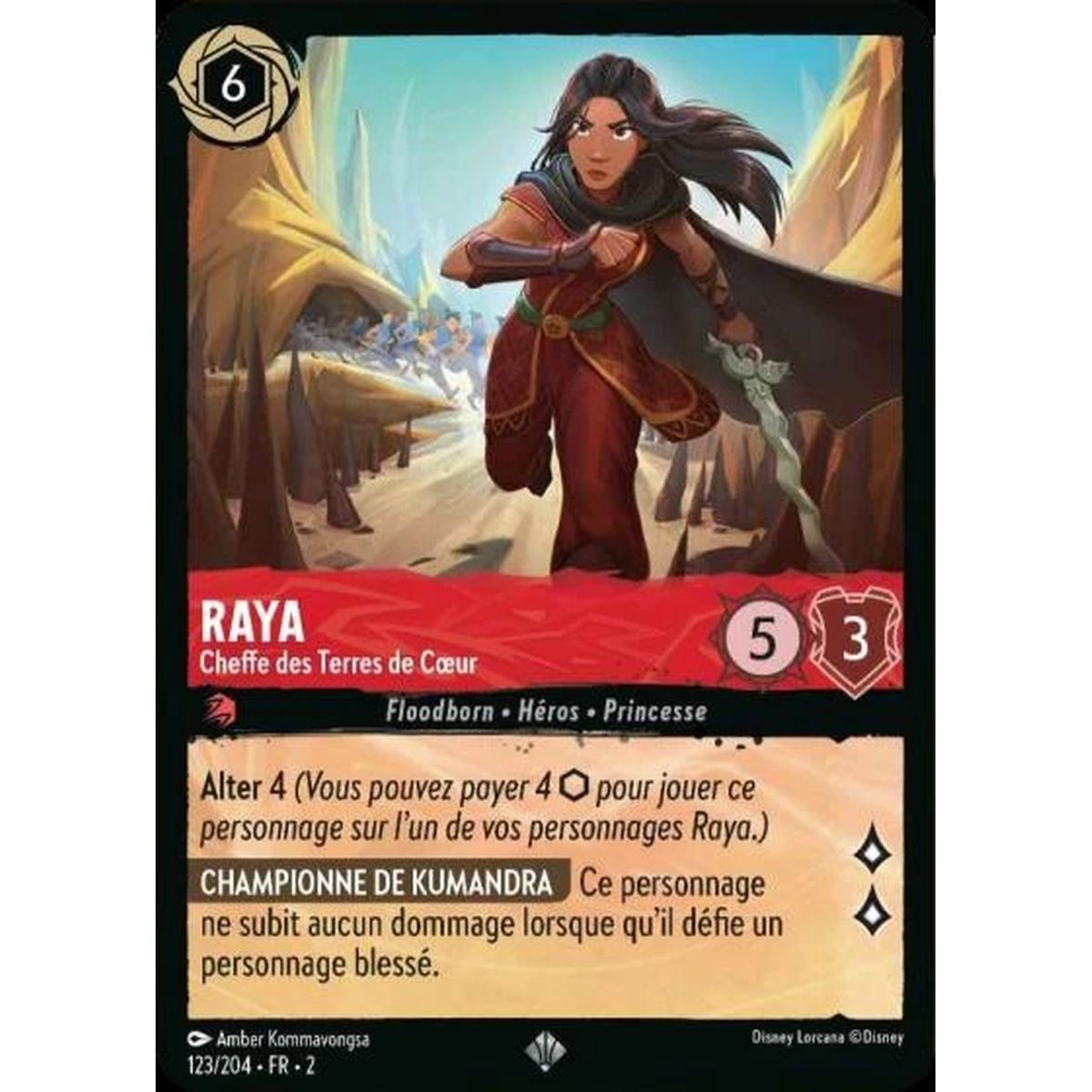 Raya, Chief of the Lands of Heart - 123/204 - ROTF - Rise of the Floodborn - Super Rare - French