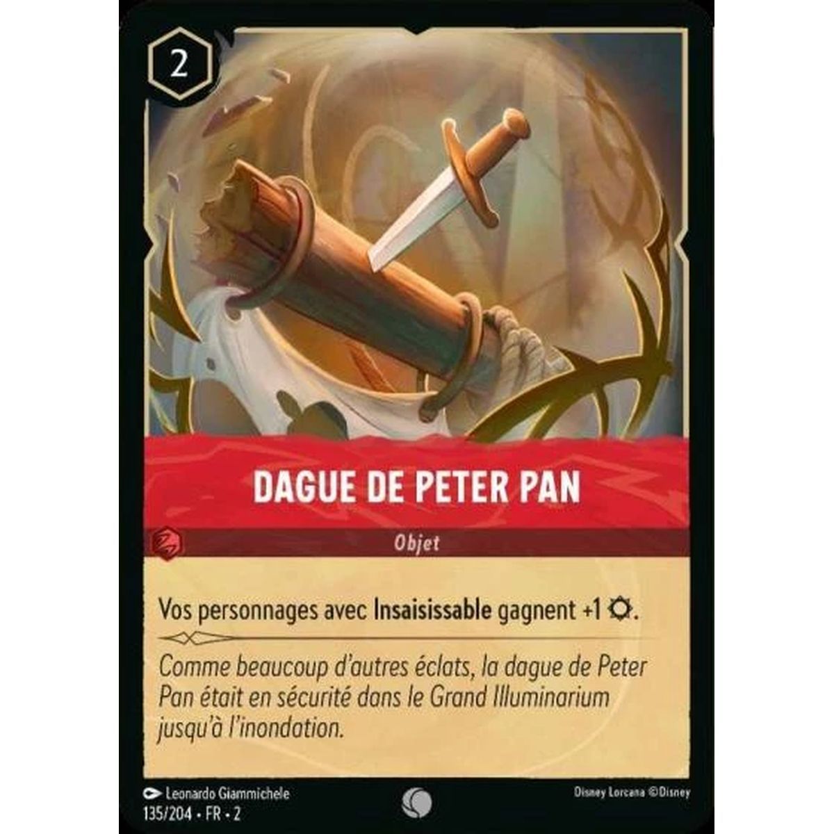 Item Peter Pan's Dagger - 135/204 - ROTF - The Rise of the Floodborn - Commune - French