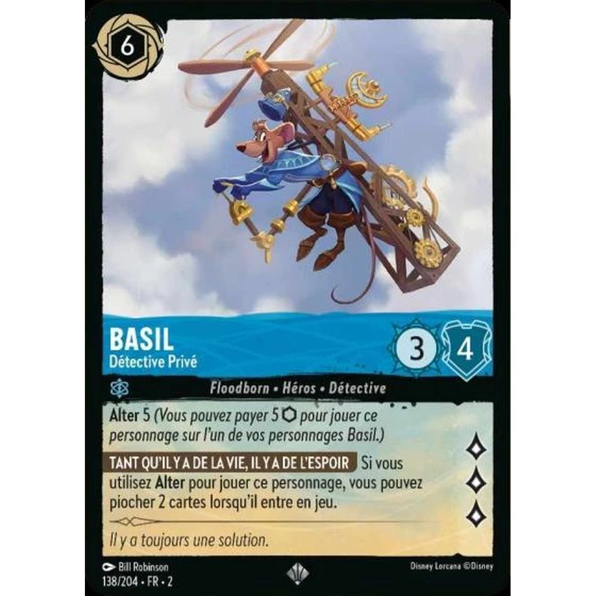 Item Basil, Private Detective - 138/204 - ROTF - Rise of the Floodborn - Super Rare - French