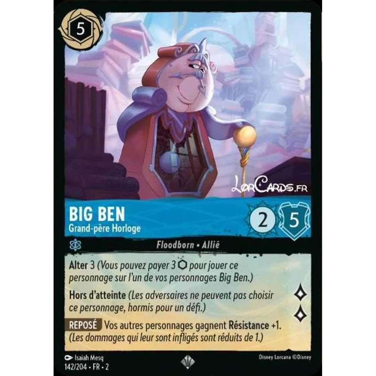 Big Ben, Grandfather Clock - 142/204 - ROTF - The Rise of the Floodborn - Super Rare - French