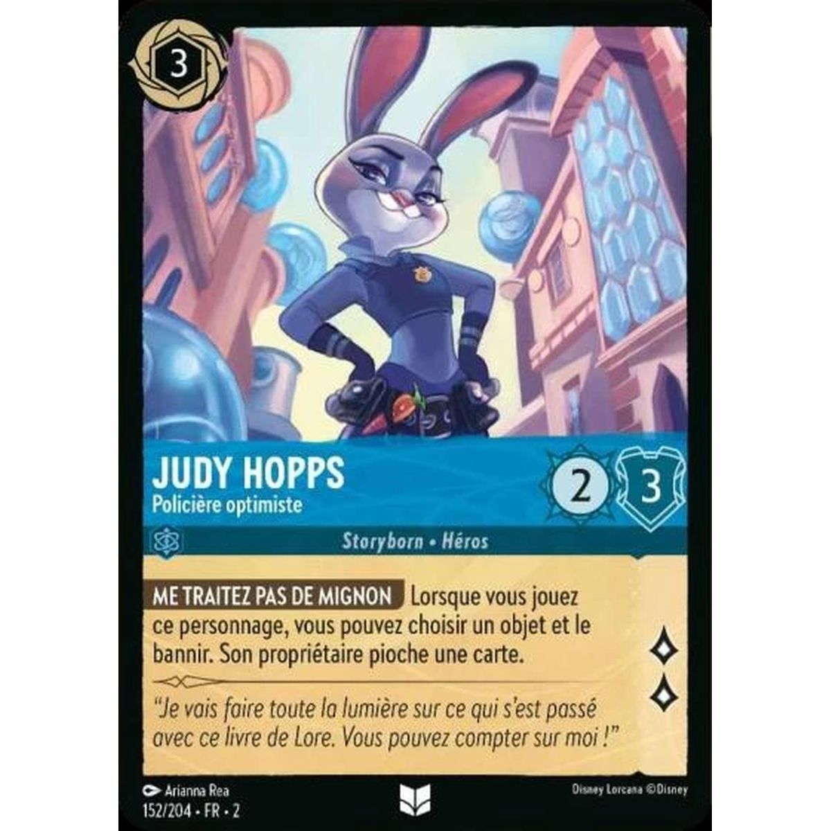 Item Judy Hopps, Optimistic Policewoman - 152/204 - ROTF - The Rise of the Floodborn - Uncommon - French