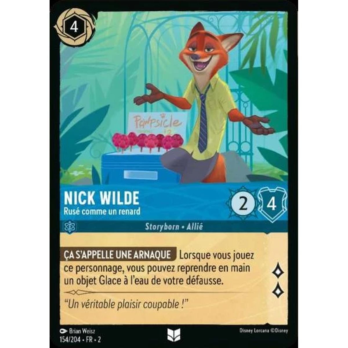 Nick Wilde, Cunning as a Fox - 154/204 - ROTF - The Rise of the Floodborn - Uncommon - French