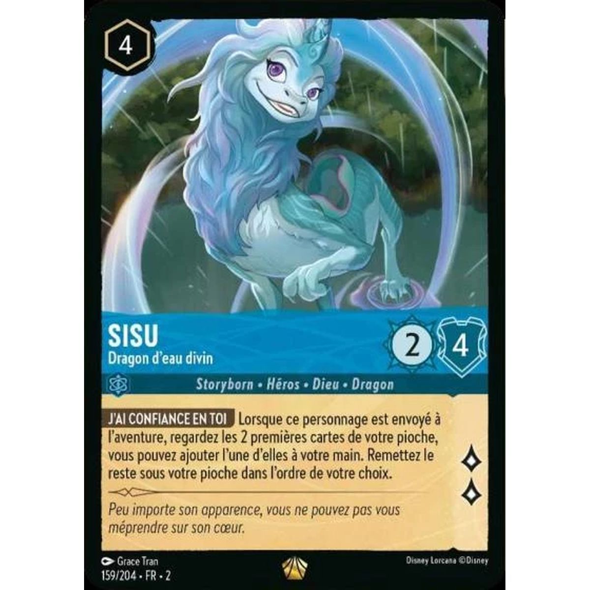 Sisu, Divine Water Dragon - 159/204 - ROTF - Rise of the Floodborn - Legendary - French