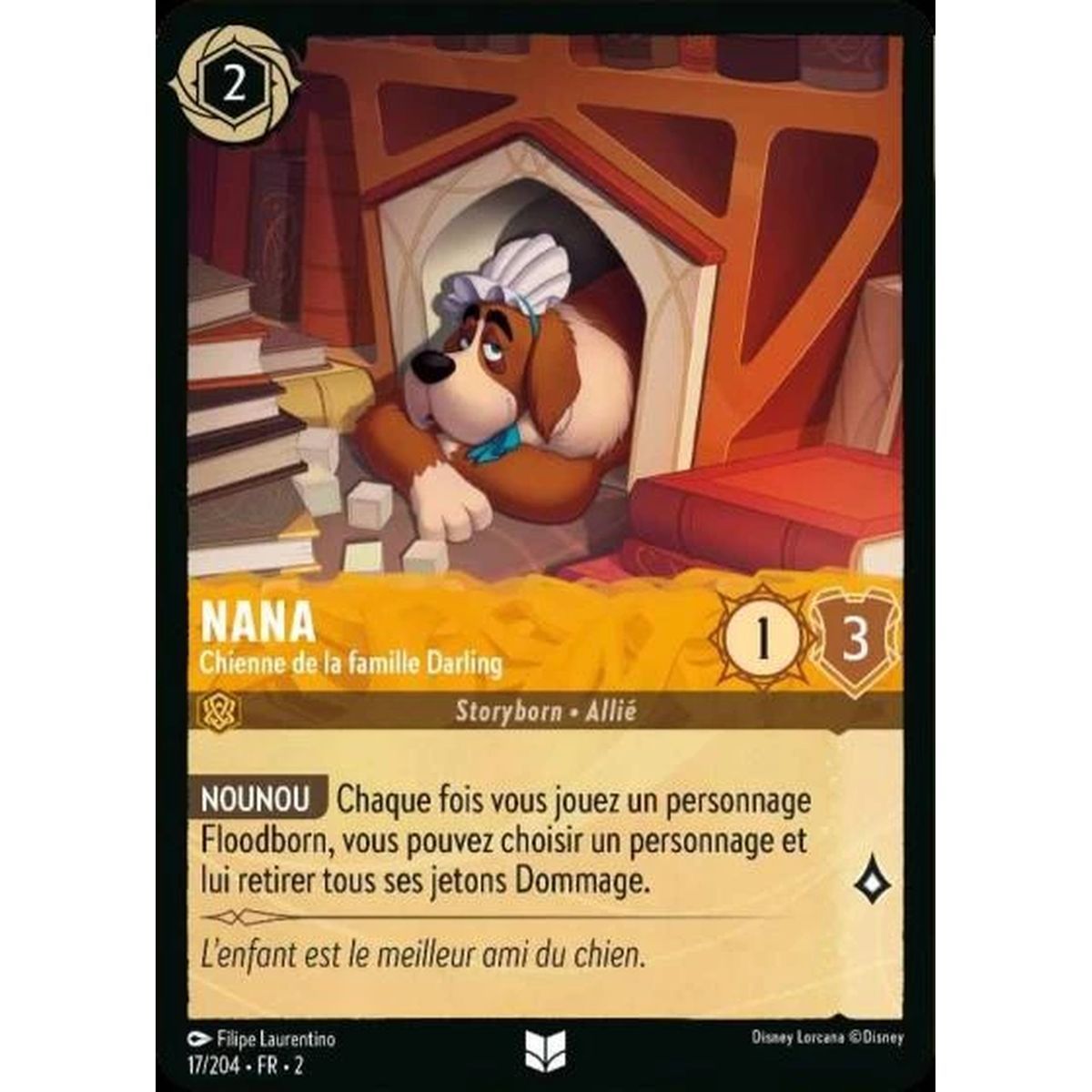 Nana, Darling Family Dog - 17/204 - ROTF - The Rise of the Floodborn - Uncommon - French