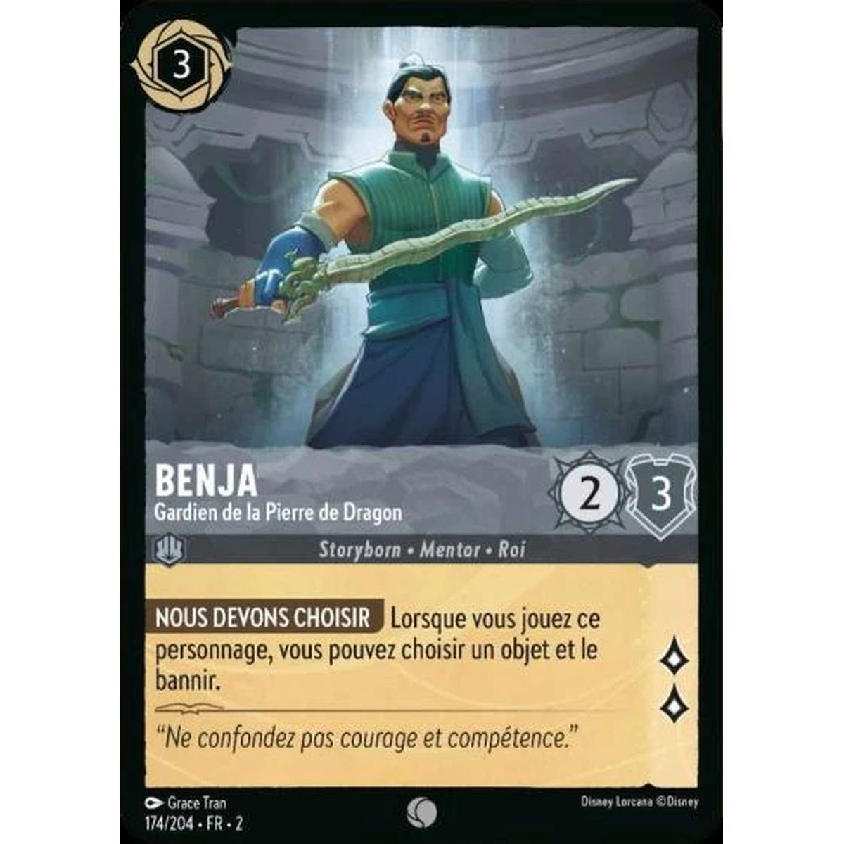 Benja, Guardian of the Dragonstone - 174/204 - ROTF - Rise of the Floodborn - Commune - French