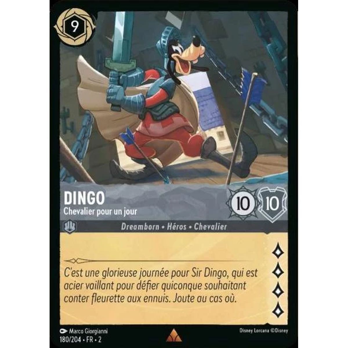 Item Goofy, Knight for a Day - 180/204 - ROTF - Rise of the Floodborn - Rare - French