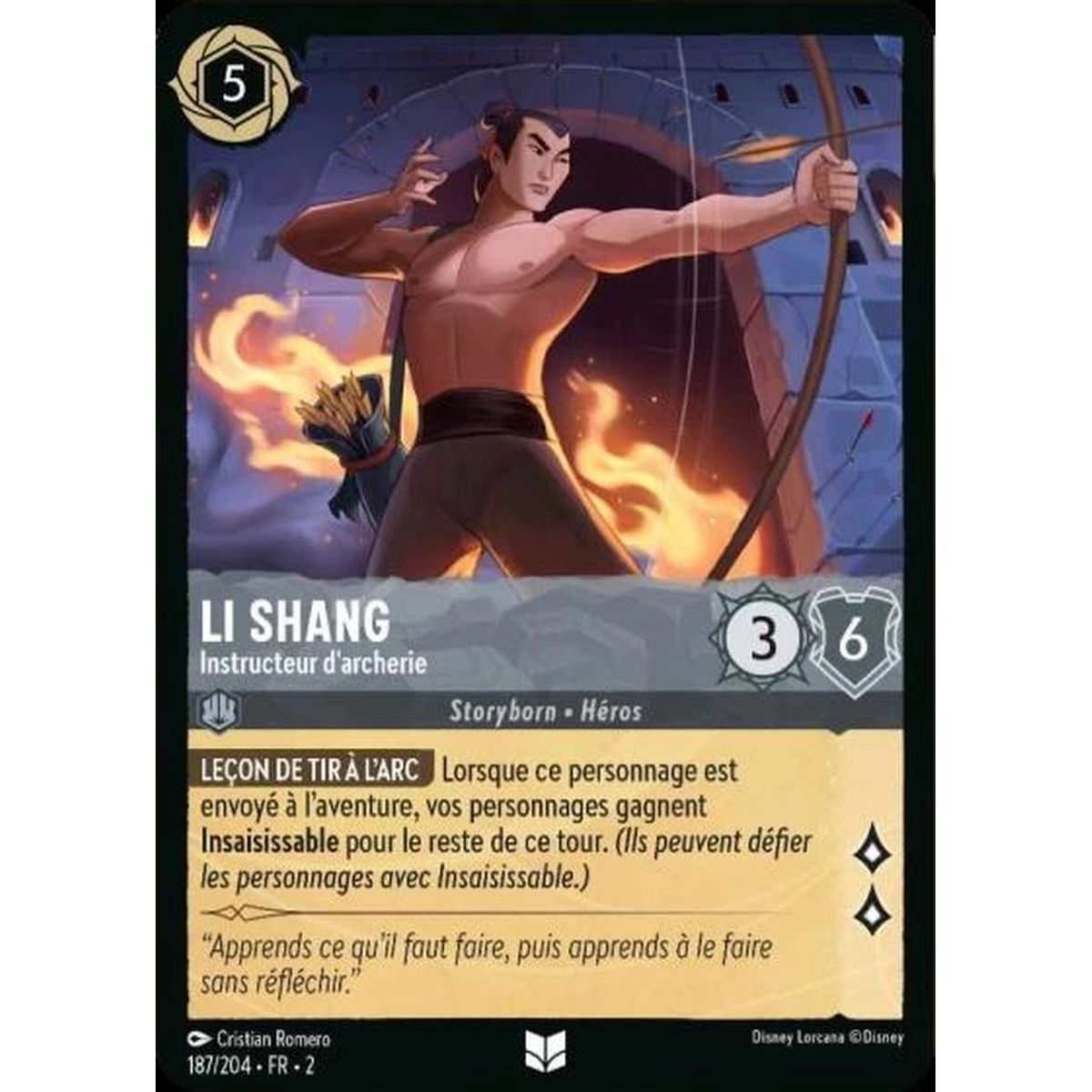 Li Shang, Archery Instructor - 187/204 - ROTF - The Rise of the Floodborn - Uncommon - French