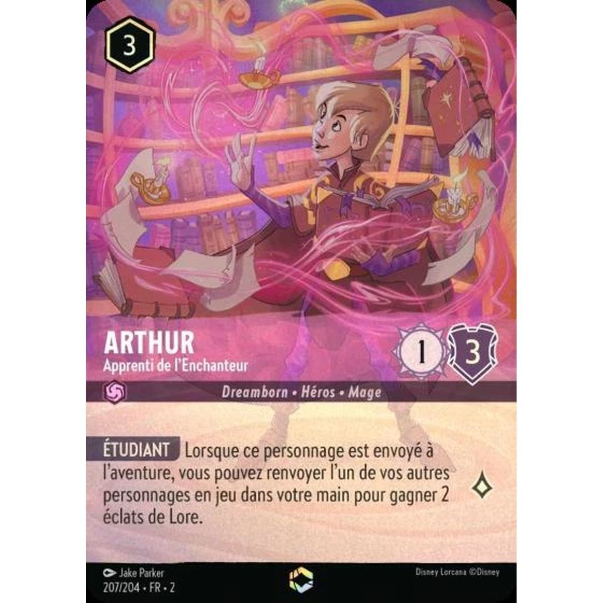 Arthur, Enchanter's Apprentice - 207/204 - ROTF - Rise of the Floodborn - Enchanted - French