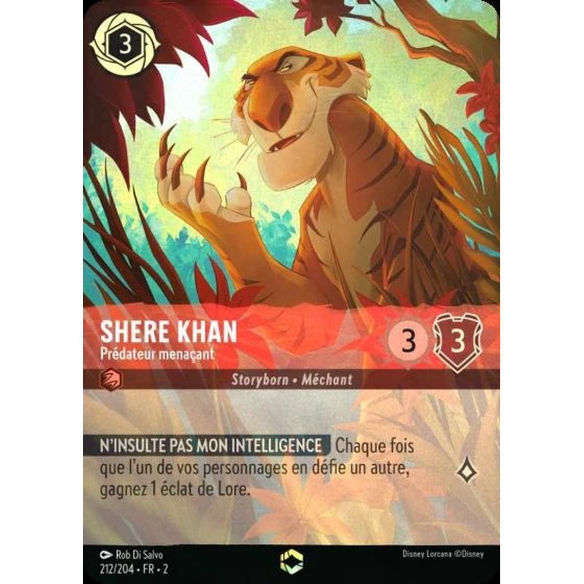 Shere Khan, Menacing Predator - 212/204 - ROTF - Rise of the Floodborn - Enchanted - French