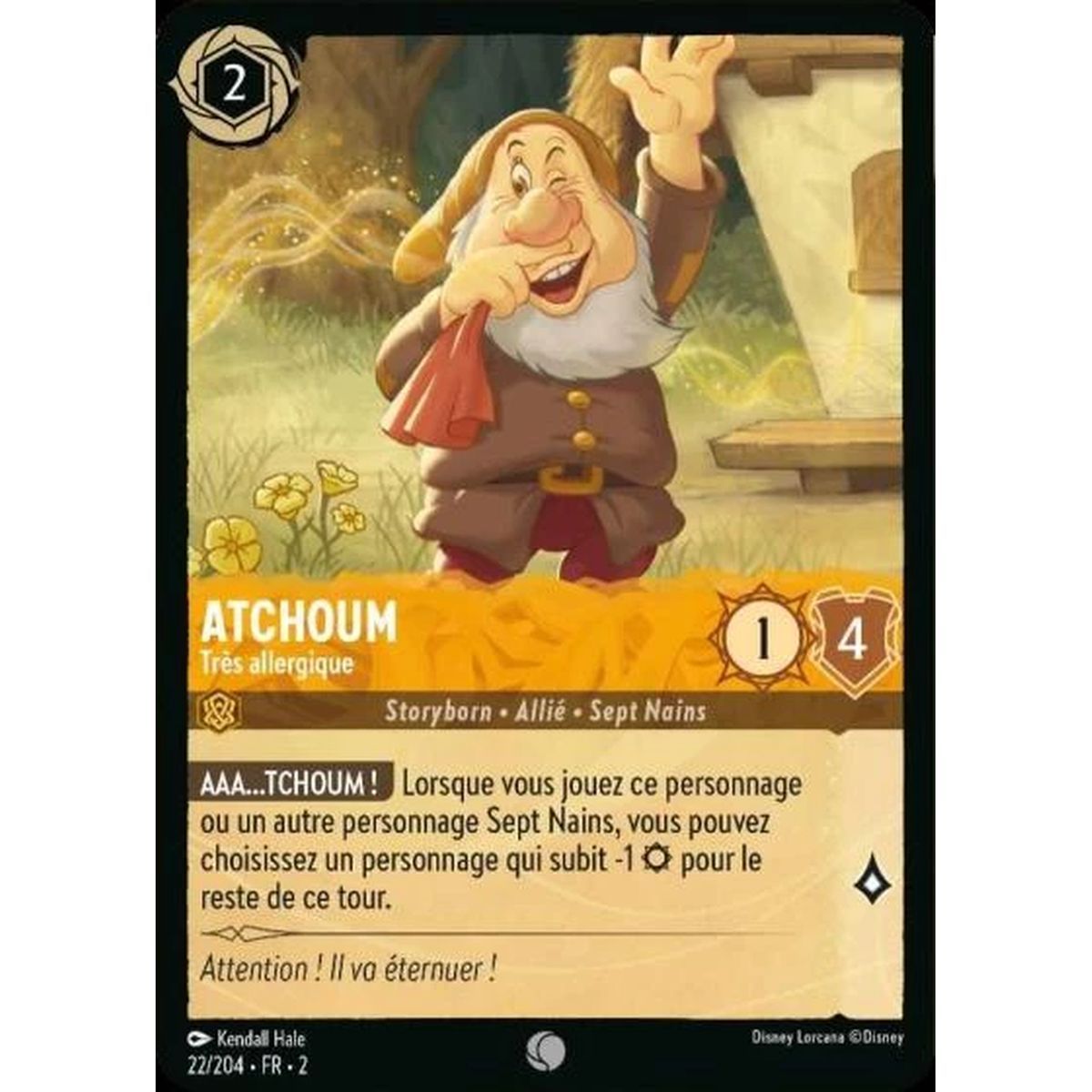 Item Sneezy, Very Allergic - 22/204 - ROTF - The Rise of the Floodborn - Commune - French