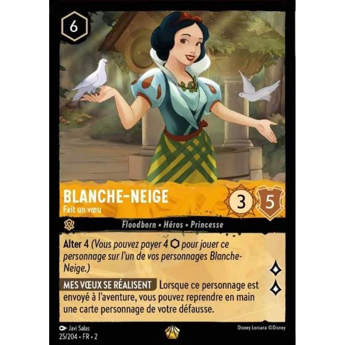 Item Snow White, Makes a Wish - 25/204 - ROTF - Rise of the Floodborn - Legendary - French