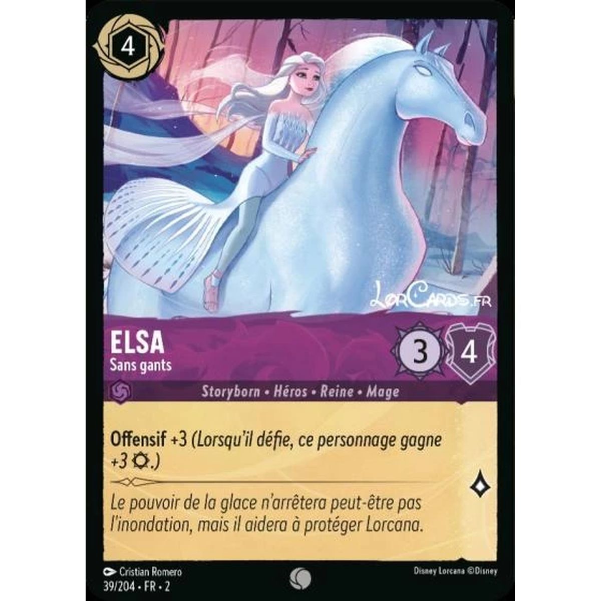 Item Elsa, Without Gloves - 39/204 - ROTF - The Rise of the Floodborn - Commune - French