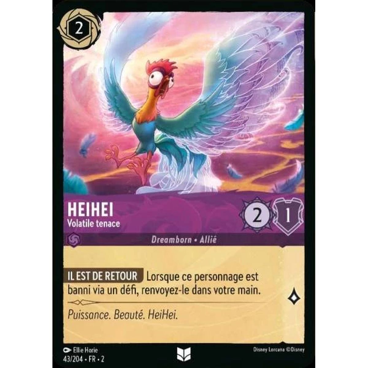 Heihei, Tenacious Volatile - 43/204 - ROTF - The Rise of the Floodborn - Uncommon - French