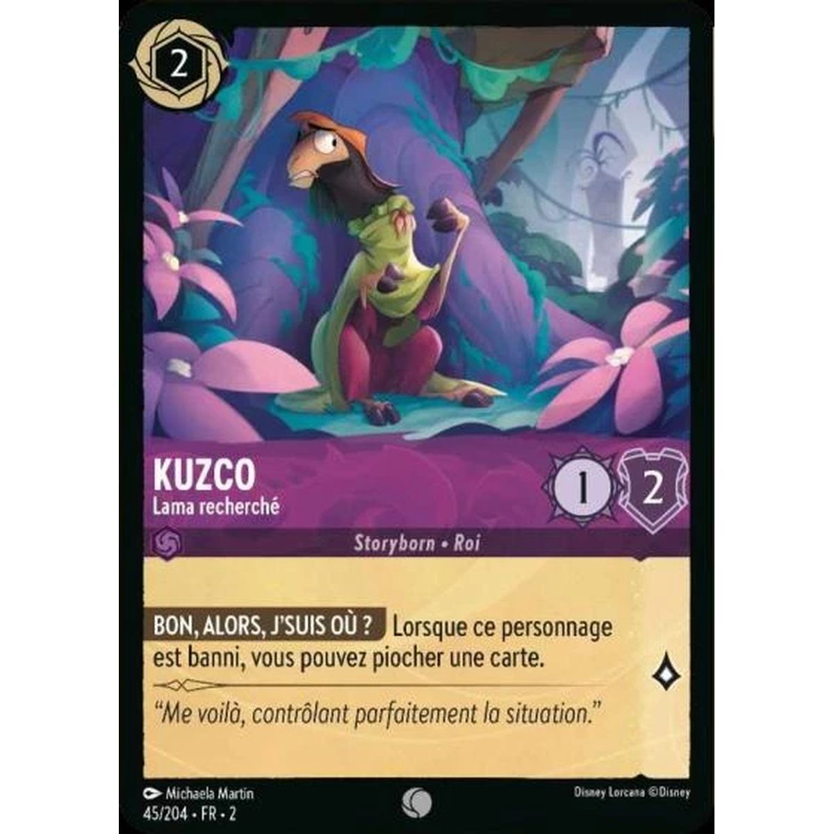 Item Kuzco, Wanted Lama - 45/204 - ROTF - The Rise of the Floodborn - Commune - French