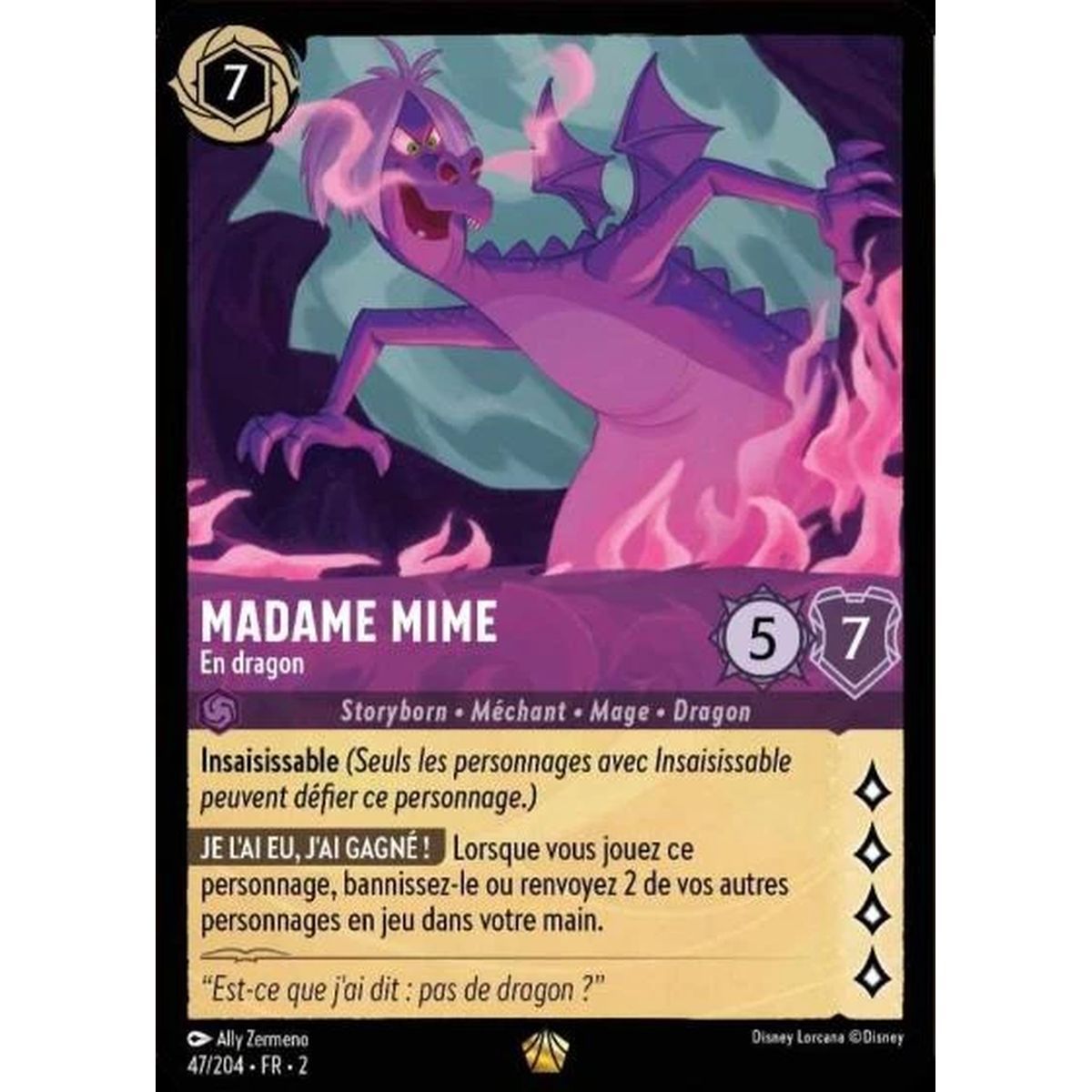 Madame Mime, As a dragon - 47/204 - ROTF - The Rise of the Floodborn - Legendary - French