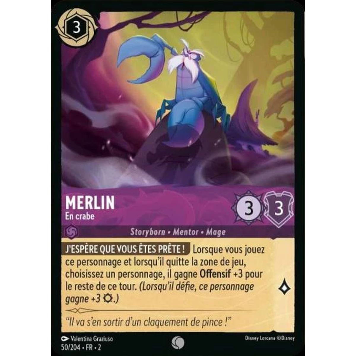 Item Merlin, In Crab - 50/204 - ROTF - The Rise of the Floodborn - Commune - French