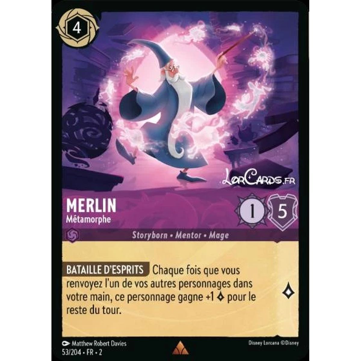 Merlin, Metamorph - 53/204 - ROTF - Rise of the Floodborn - Rare - French