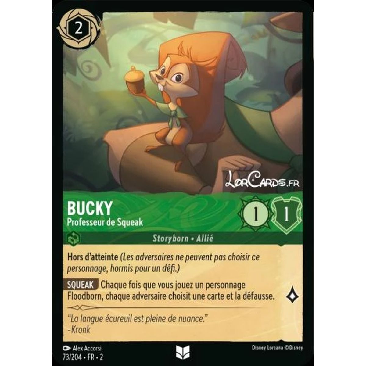 Item Bucky, Squeak Teacher - 73/204 - ROTF - Rise of the Floodborn - Uncommon - French