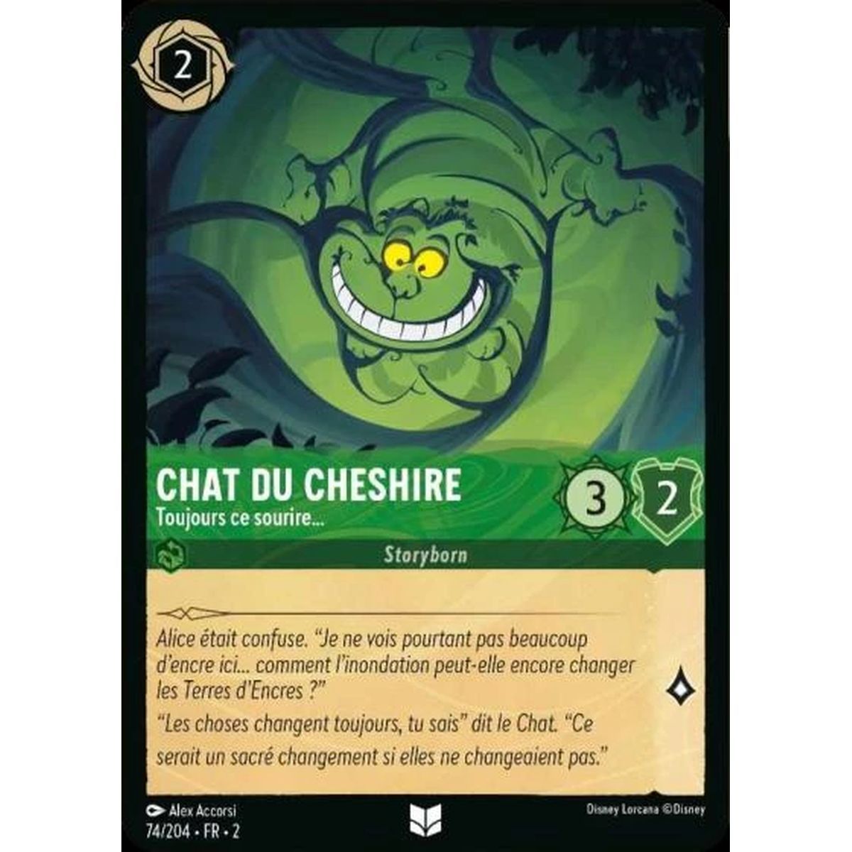 Item Cheshire Cat, Always that smile... - 74/204 - ROTF - The Rise of the Floodborn - Uncommon - French