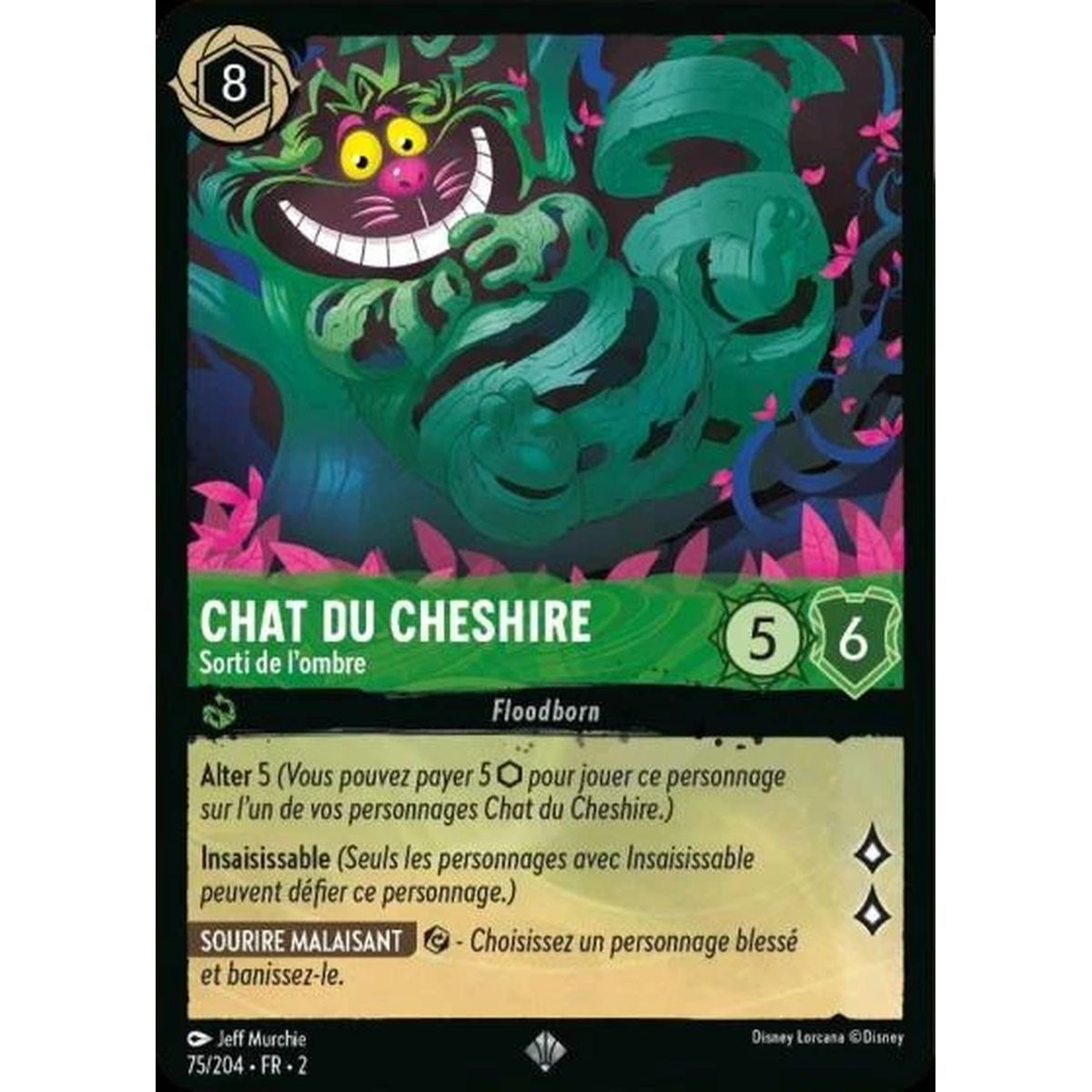 Cheshire Cat, Out of the Shadows - 75/204 - ROTF - The Rise of the Floodborn - Super Rare - French