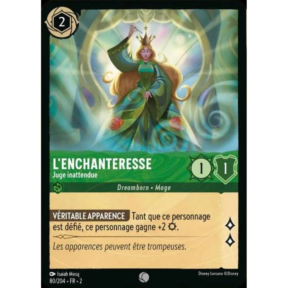 Item The Enchantress, Unexpected Judge - 80/204 - ROTF - Rise of the Floodborn - Brilliant - Premium - French