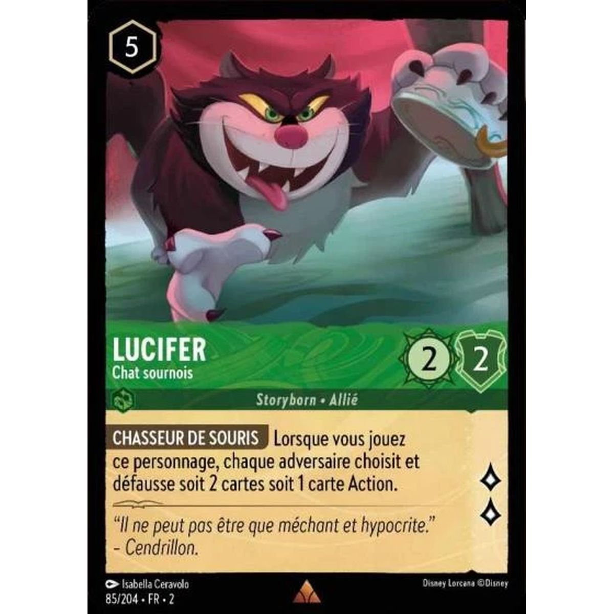 Item Lucifer, Sneaky Cat - 85/204 - ROTF - Rise of the Floodborn - Rare - French