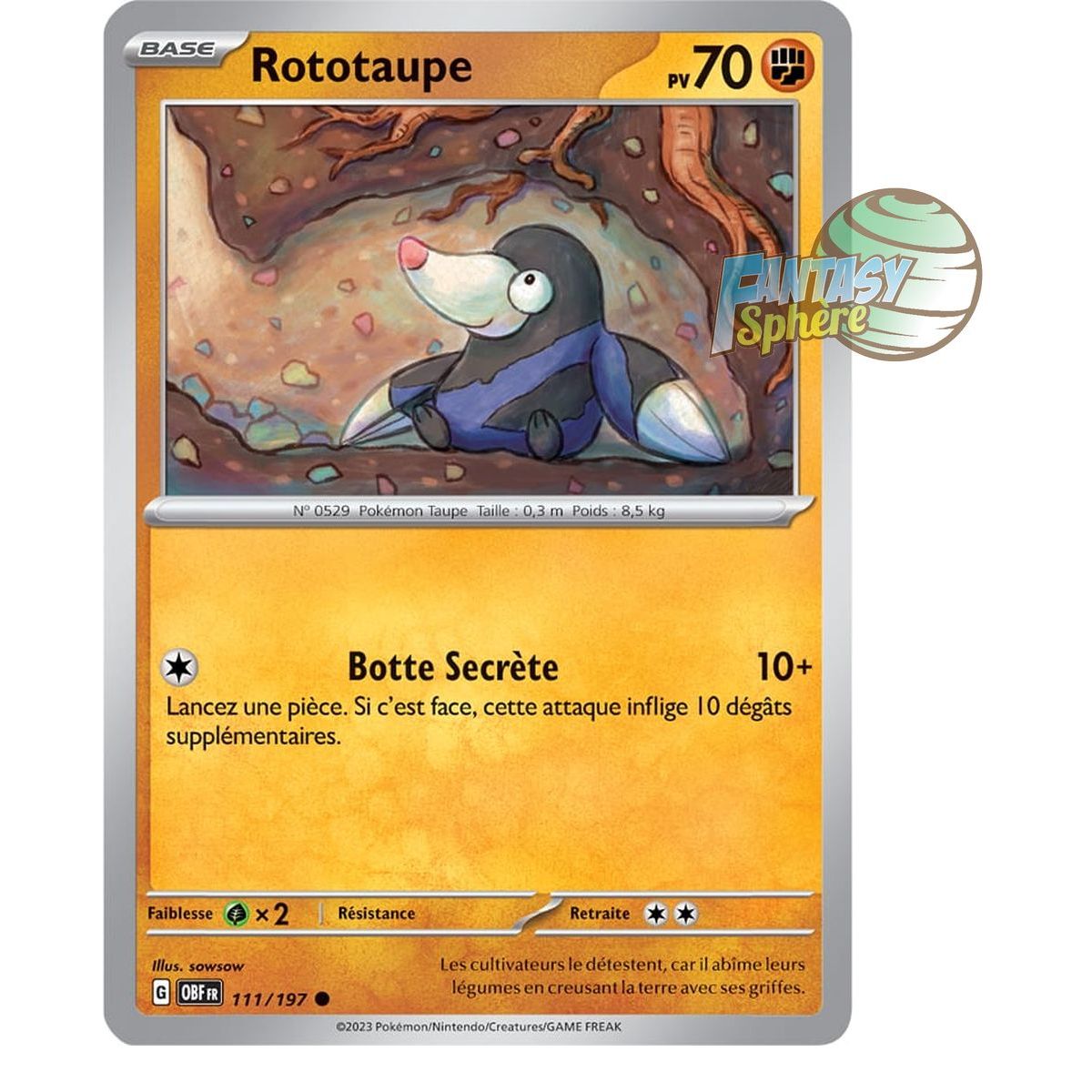 Rototaupe - Reverse 111/197 - Scarlet and Violet Obsidian Flames