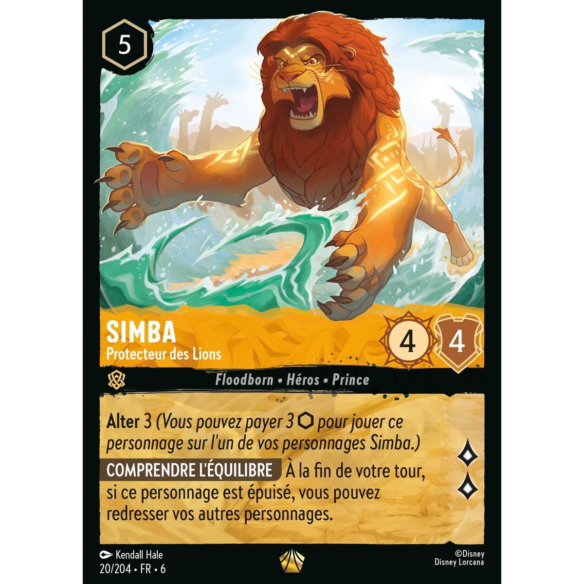 Simba, Protector of the Lions - 20/204 - AZS - The Azurite Sea - Legendary - French
