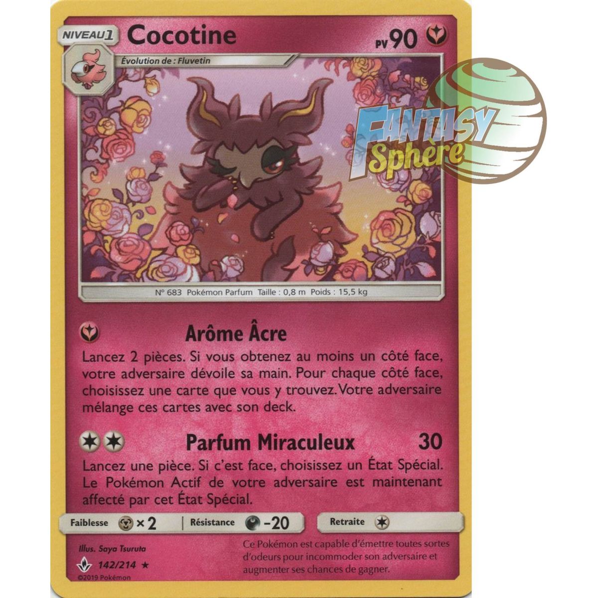 Item Cocotine - Rare 142/214 - Sun and Moon 10 Infallible Alliance