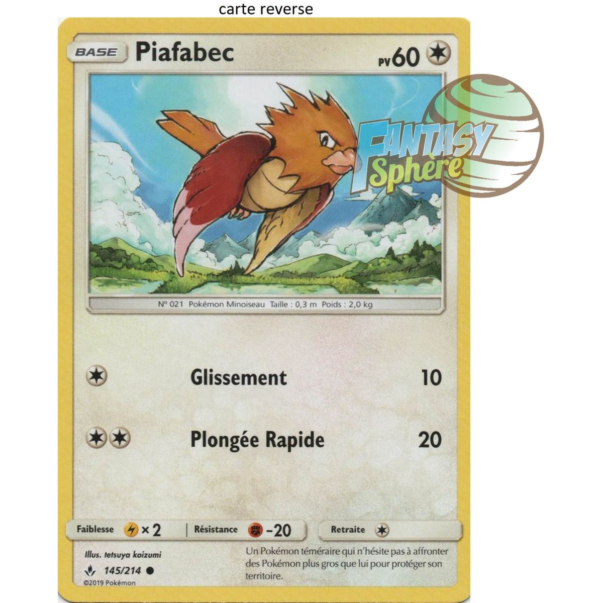 Piafabec - Reverse 145/214 - Sun and Moon 10 Infallible Alliance