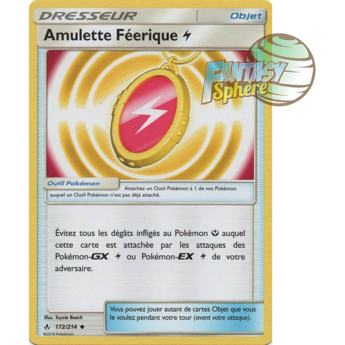 Item Electric Fairy Amulet - Uncommon 172/214 - Sun and Moon 10 Infallible Alliance